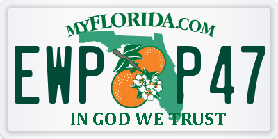 FL license plate EWPP47