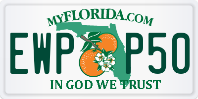 FL license plate EWPP50