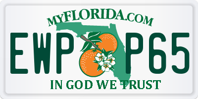 FL license plate EWPP65