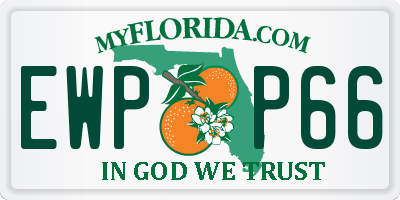 FL license plate EWPP66