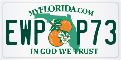 FL license plate EWPP73
