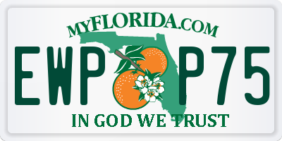 FL license plate EWPP75