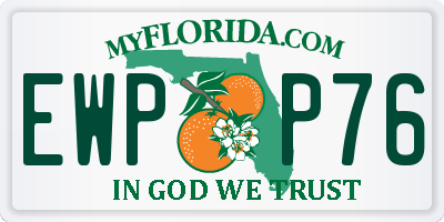 FL license plate EWPP76
