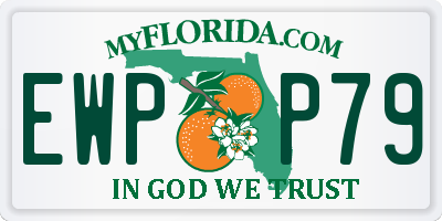 FL license plate EWPP79