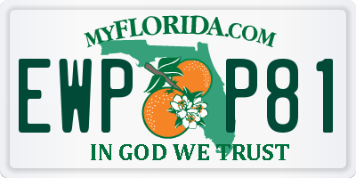 FL license plate EWPP81