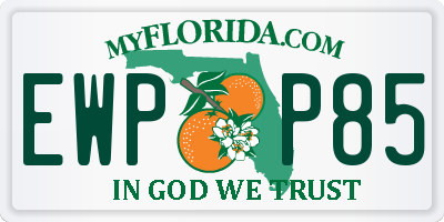FL license plate EWPP85