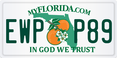 FL license plate EWPP89