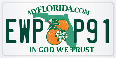 FL license plate EWPP91