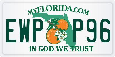 FL license plate EWPP96