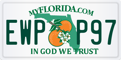 FL license plate EWPP97