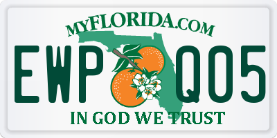 FL license plate EWPQ05