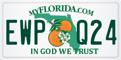 FL license plate EWPQ24