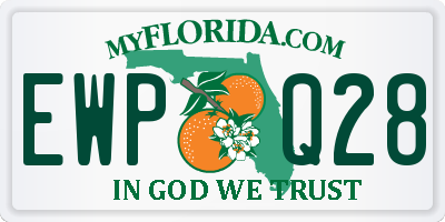 FL license plate EWPQ28