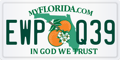FL license plate EWPQ39