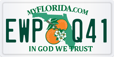 FL license plate EWPQ41