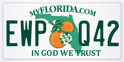 FL license plate EWPQ42