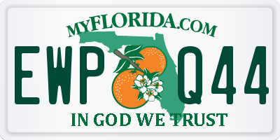 FL license plate EWPQ44