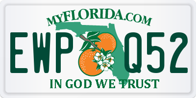 FL license plate EWPQ52