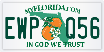 FL license plate EWPQ56