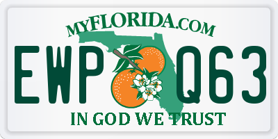 FL license plate EWPQ63