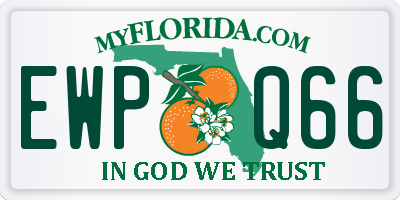 FL license plate EWPQ66