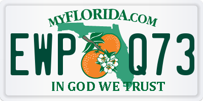 FL license plate EWPQ73