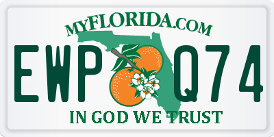 FL license plate EWPQ74