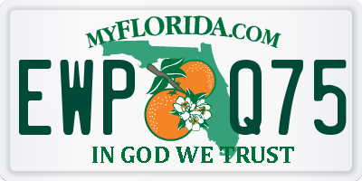 FL license plate EWPQ75