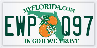 FL license plate EWPQ97