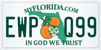 FL license plate EWPQ99