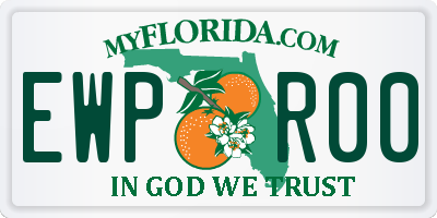 FL license plate EWPR00