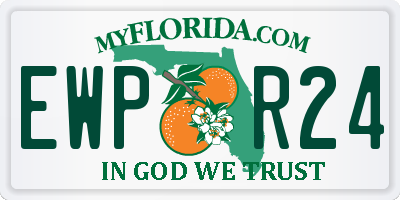 FL license plate EWPR24