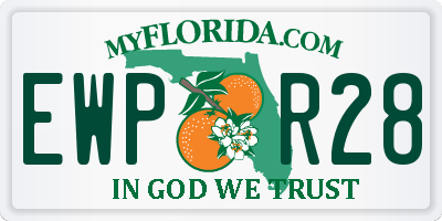 FL license plate EWPR28