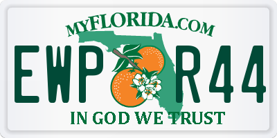 FL license plate EWPR44