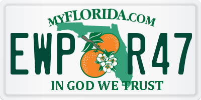 FL license plate EWPR47