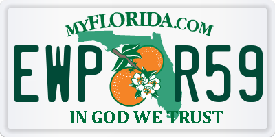 FL license plate EWPR59