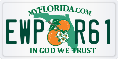 FL license plate EWPR61