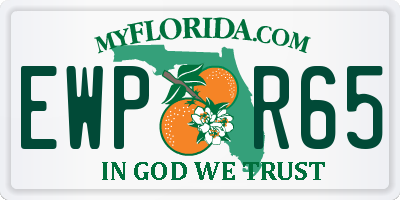 FL license plate EWPR65