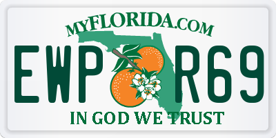 FL license plate EWPR69