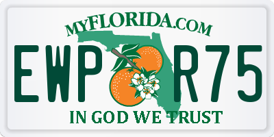 FL license plate EWPR75
