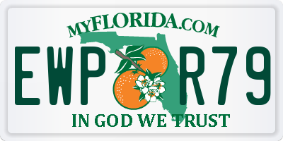 FL license plate EWPR79