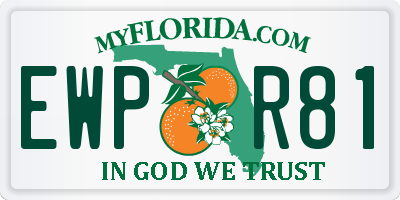 FL license plate EWPR81