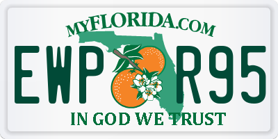 FL license plate EWPR95