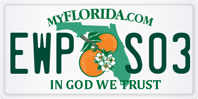 FL license plate EWPS03