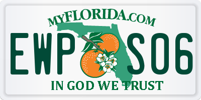 FL license plate EWPS06