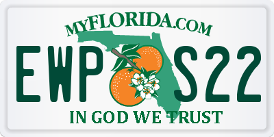 FL license plate EWPS22
