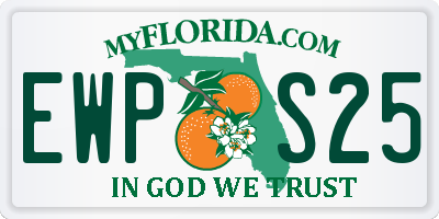 FL license plate EWPS25