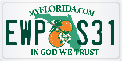 FL license plate EWPS31