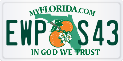FL license plate EWPS43