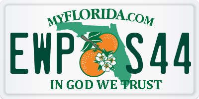 FL license plate EWPS44